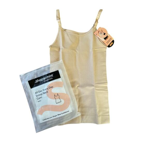 Shapermint Essentials Women's All Day Everyday Scoop Neck Cami Size S Chai NWT - Picture 2 of 7
